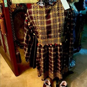 ZARA Charming  Woman’s Plaid Dress.
